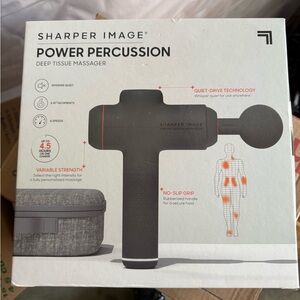 Sharper Image Power Percussion Massager - Black and Red